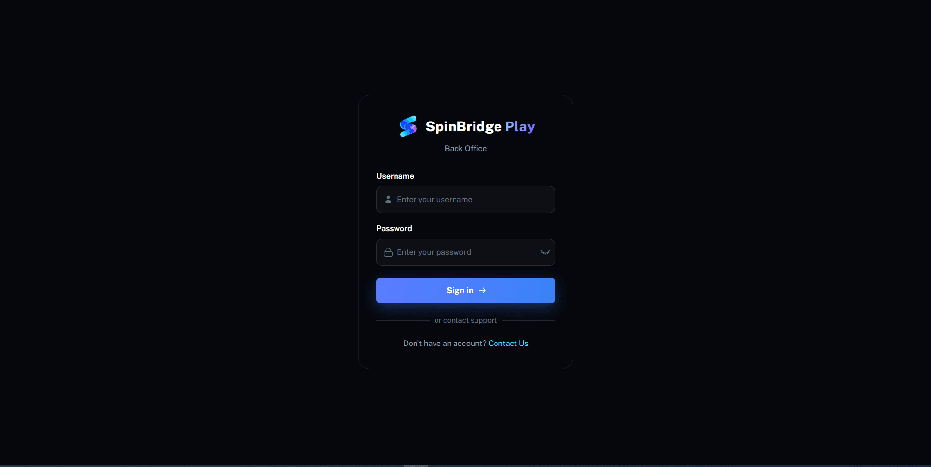 Secure operator login